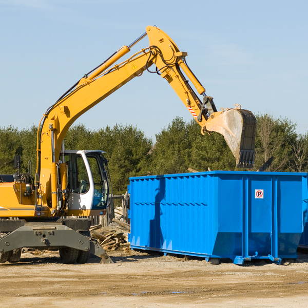 what are the rental fees for a residential dumpster in Helmetta